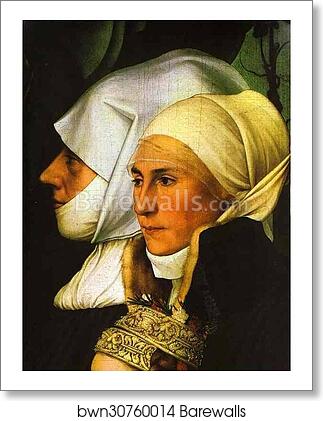 Meyer Madonna. Detail by Hans Holbein The Younger, Art Print Meyer Madonna. Detail by Hans Holbein The Younger, Art Print