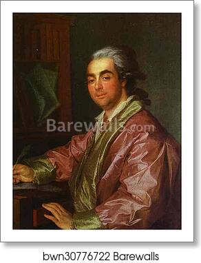 Portrait of an Unknown Man by Dmitry Levitzky, Art Print