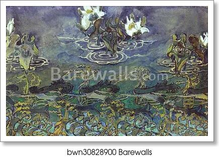 Water-Lilies by Mikhail Vrubel, Art Print