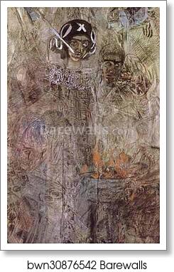 The Vision of the Prophet Ezekiel by Mikhail Vrubel, Art Print