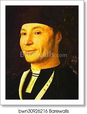Portrait of Unknown Man by Antonello Da Messina, Art Print