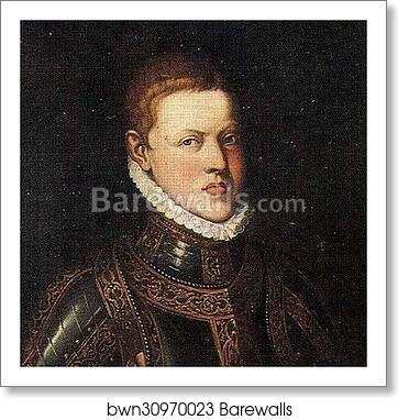 Portrait of Don Sebastian of Portugal. Detail by Sofonisba Anguissola, Art Print