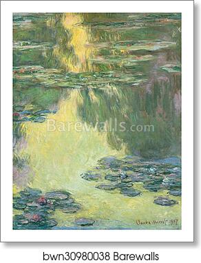 Waterlilies by Claude Monet, Art Print