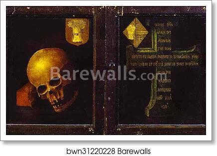Braque Triptych. Outer wings by Rogier Van Der Weyden, Art Print