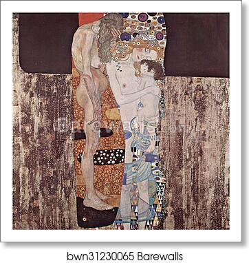 The Three Ages of Woman by Gustav Klimt, Art Print