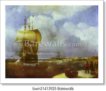 The Great Roads at Kronstadt by Ivan Aivazovsky, Art Print
