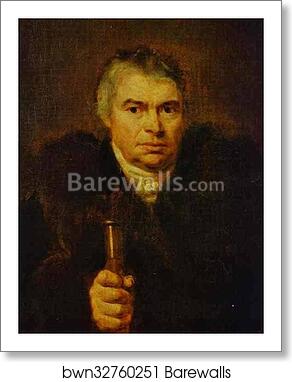 Portrait of A. K. Shvalber by Orest Kiprensky, Art Print