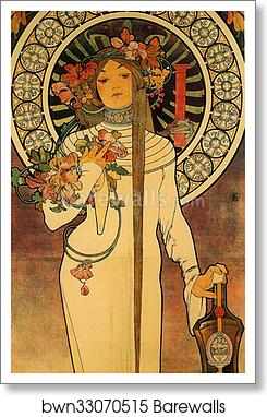 La Trappistine by Alphonse Mucha, Art Print