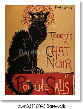 Tournée du Chat Noir de Rodolphe Salis by Théophile Steinlen, Art Print