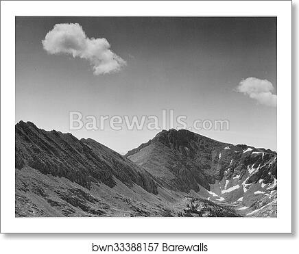 Coloseum Mountain, Kings River Canyon (Proposed as a national park), California, 1936.  Photographs of National Parks and Monuments, compiled 1941 - 1942, documenting the period ca. 1933 - 1942 by Ansel Adams (1902-1984), Art Print