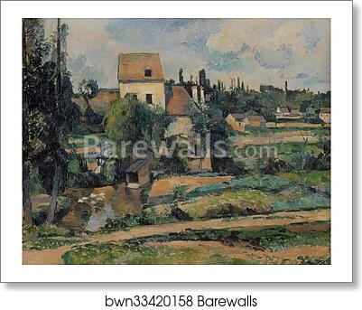 Mill on the Couleuvre at Pontoise by Paul Cézanne, Art Print Mill on the Couleuvre at Pontoise by Paul Cézanne, Art Print