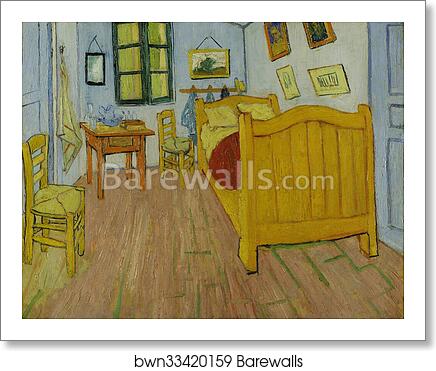 The Bedroom by Vincent Van Gogh, Art Print