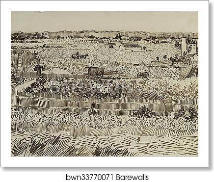 The Harvest (for Émile Bernard) by Vincent Van Gogh, Art Print