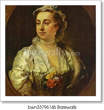 Mrs. Catherine Edwards by William Hogarth, Art Print