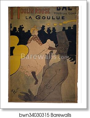 Moulin Rouge by Henri De Toulouse-Lautrec, Art Print