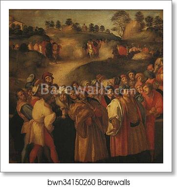 The Adoration of the Magi. Detail by Jacopo Carrucci, Known As Pontormo, Art Print