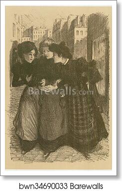 Original drawing for Les Maîtres de l’Affiche from issue 40, Mar. 1899 by Théophile Steinlen, Art Print