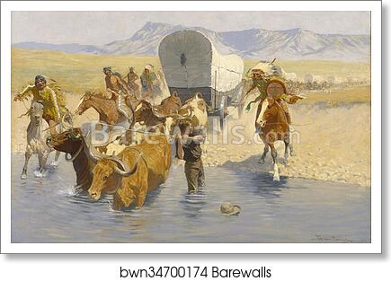 The Emigrants by Frederic Remington, Art Print
