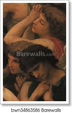 Pieta. Detail by William-Adolphe Bouguereau, Art Print