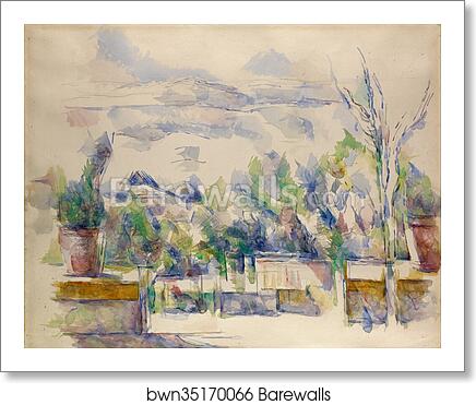 The Terrace at the Garden at Les Lauves by Paul Cézanne, Art Print