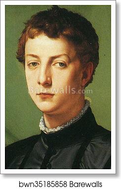 Portrait of Lodovico Capponi. Detail by Agnolo Bronzino, Art Print Portrait of Lodovico Capponi. Detail by Agnolo Bronzino, Art Print