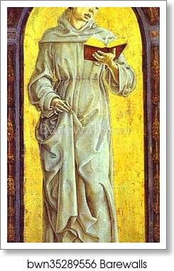 St. Anthony of Padua Reading by Cosmè Tura (A.K.A. Cosimo Tura), Art Print