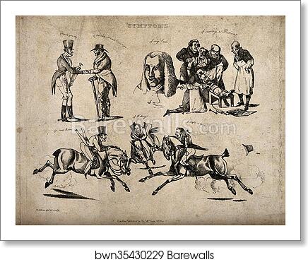 Aspects of life expressed as symptoms by Henry Thomas Alken, Art Print