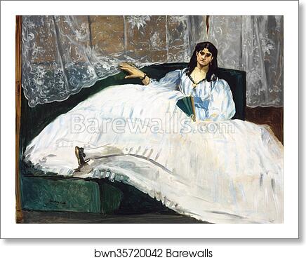 Woman with a Fan by Édouard Manet, Art Print