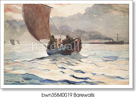 Returning Fishing Boats by Winslow Homer, Art Print