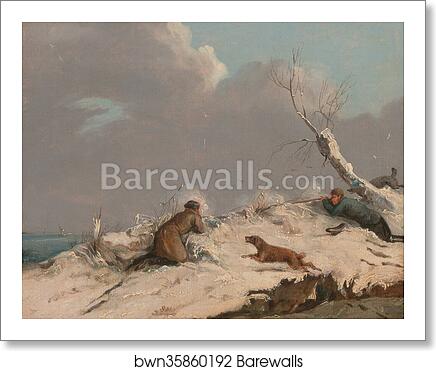 Duck Shooting in Winter by Henry Thomas Alken, Art Print