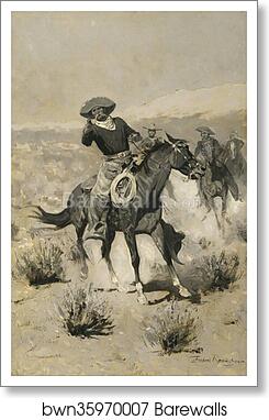 Days on the Range ("Hands Up!") by Frederic Remington, Art Print Days on the Range ("Hands Up!") by Frederic Remington, Art Print