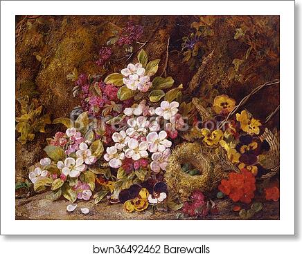 Still Life with a Bird's Nest by George Clare, Art Print