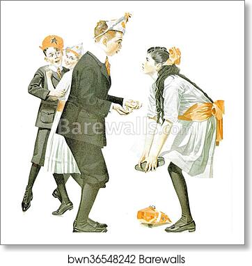 Pardon Me! by Norman Rockwell, Art Print
