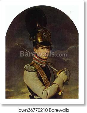 Portrait of the Prince N. P. Trubetzkoy by Orest Kiprensky, Art Print