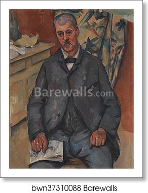Seated Man by Paul Cézanne, Art Print