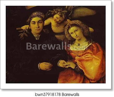 Portrait of Messer Marsilio and His Wife by Lorenzo Lotto, Art Print Portrait of Messer Marsilio and His Wife by Lorenzo Lotto, Art Print