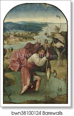 Saint Christopher by Hieronymus Bosch, Art Print