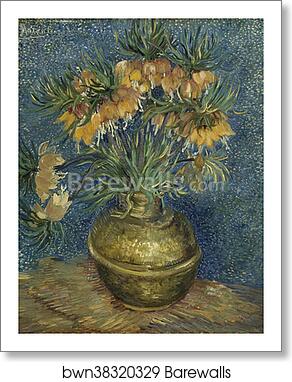 Imperial Fritillaries in a Copper Vase by Vincent Van Gogh, Art Print