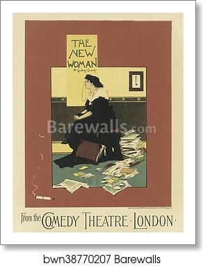 Le Comedy Theatre, "The New Woman" by Albert Morrow, Art Print