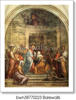 The Visitation by Jacopo Carrucci, Known As Pontormo, Art Print