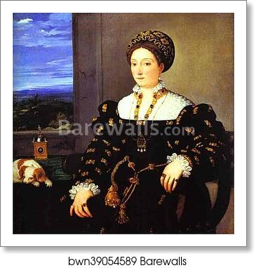 Portrait of Eleonora Gonzaga della Rovere by Titian, Art Print