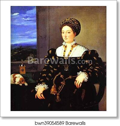 Portrait of Eleonora Gonzaga della Rovere by Titian, Art Print Portrait of Eleonora Gonzaga della Rovere by Titian, Art Print