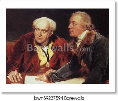 Sir Francis Baring, 1st. Bart. (1740-1810), John Baring (1730-1816) and Charles Wall. Detail by Sir Thomas Lawrence, Art Print Sir Francis Baring, 1st. Bart. (1740-1810), John Baring (1730-1816) and Charles Wall. Detail by Sir Thomas Lawrence, Art Print
