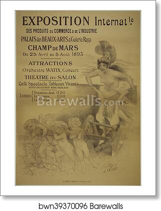 L' "Exposition internationale des Produits du Commerce et de l'Industrie", au Champ de Mars by Adolphe Willette, Art Print L' "Exposition internationale des Produits du Commerce et de l'Industrie", au Champ de Mars by Adolphe Willette, Art Print