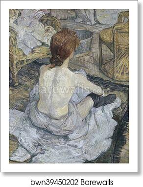 Rousse, dit aussi La Toilette by Henri De Toulouse-Lautrec, Art Print