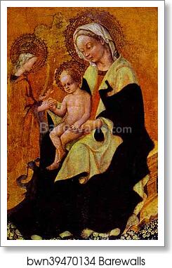 Betrothal of Catherine of Alexandria by Gentile Da Fabriano, Art Print