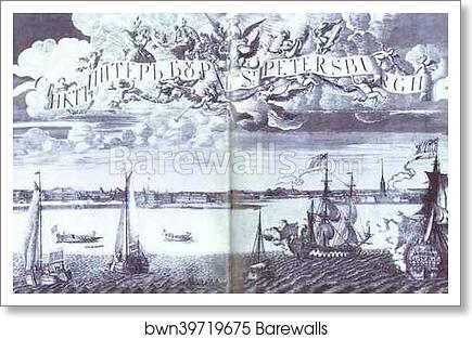 Panoramic View of St. Petersburg by Alexey Zubov, Art Print