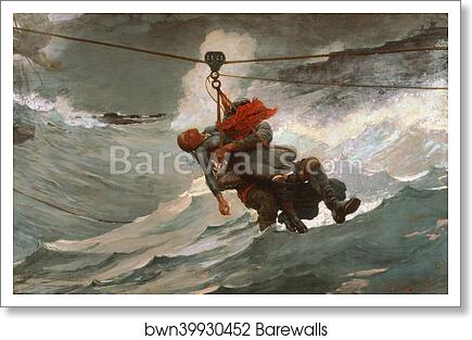 The Life Line by Winslow Homer, Art Print