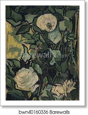 Roses by Vincent Van Gogh, Art Print