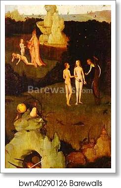 Paradise by Hieronymus Bosch, Art Print